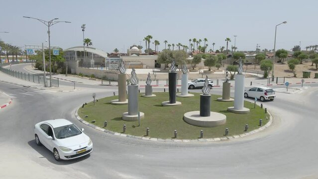 Roundabout Of Harav Yoram Tomb In Netivot