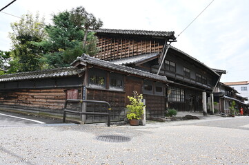 中津川宿　旧中津川村庄屋屋敷　古い街並み　中山道　中津川市　岐阜県