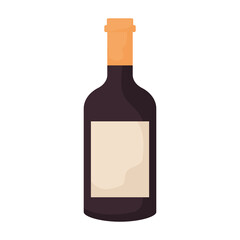 wine bottle illustration