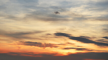 beautiful landscape of sunset sky background