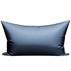 3d illustration of gray rectangular pillow  on  white isolated background