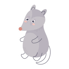 cute opossum design
