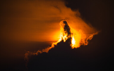 sunset in the clouds