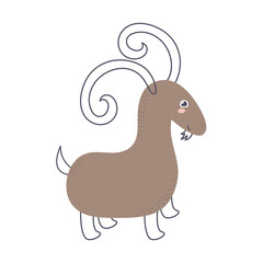 cute goat design
