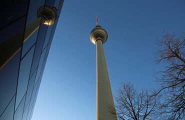 Obraz premium TV Tower reflection - Berlin, Germany