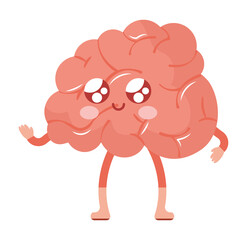 cute brain illustration
