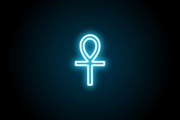 Egyptian ancient ankh life symbol icon 