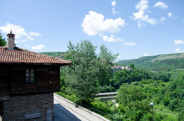 Fototapeta na wymiar View of Veliko Tarnovo, a city in north central Bulgaria