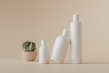 Disc Top-Cap Cosmetic Bottle