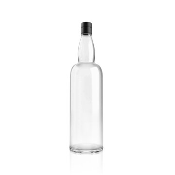 Blank Liquor bottle. Drink Product mockup. 3d render