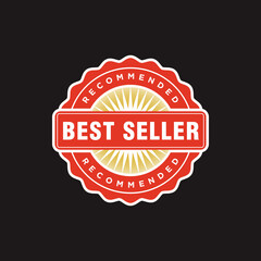 Best Seller label sticker recommended sticker perfect for tag best seller product