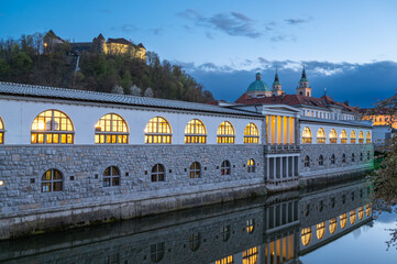 Ljubljana at Dusk, Slovenia