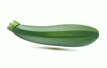 zucchini isolated on white background