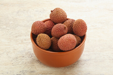 Sweet juice lychee tropical fruit