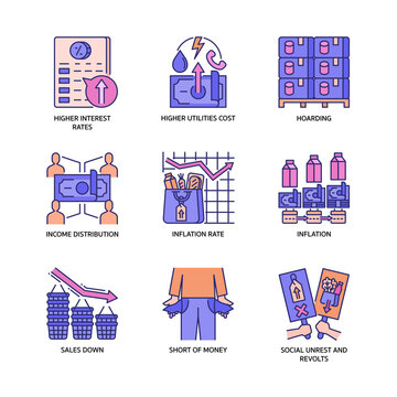 Inflation Icon Set