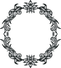 wedding flowery clipart vector illustration