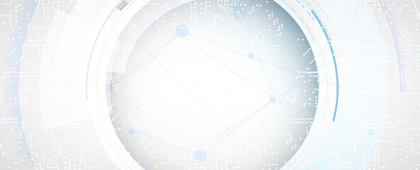 Obraz premium Quantum processing. Deep learning artificial intelligence. Future new technology for business or science presentation