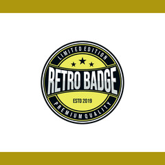Professional Retro Badge Logo Design