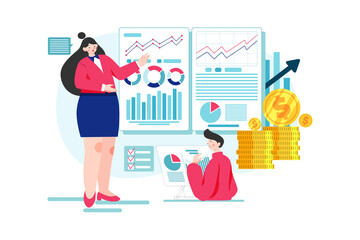 Finance Management Illustration Concept