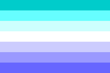 Obraz premium Homosexual Pride Flag in blue pastel colors. Symbol of LGBT Gay community. Vector flag sexual identity. Bright background