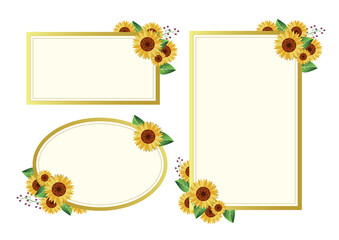 夏　ひまわり　フレーム