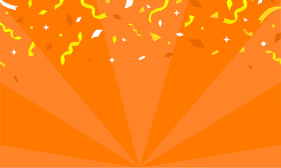 カラフル・可愛い紙吹雪のベクターフレーム素材	
