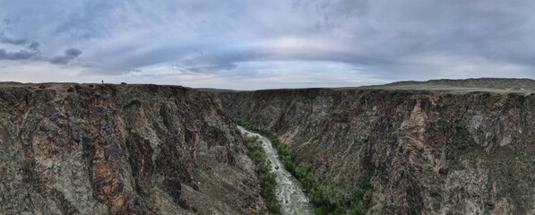Panoramic view of the canyon