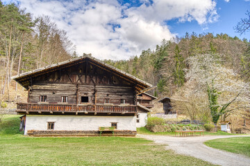 Fototapeta na wymiar Traditional Austrian house, HDR Image