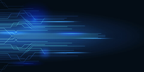 Obraz premium Technology abstract background with connection concept.