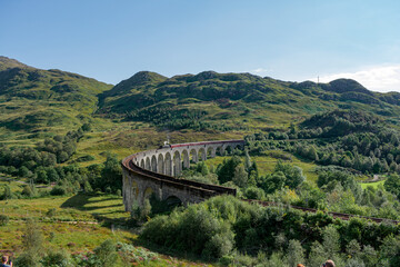 Glenfinnan Viaduct Under Blue Skies