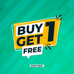 Obraz premium Sale design banner templates posters special weekend buy this 1 get 1 free vector illustration store label communication poster