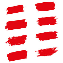 Abstract hand painted brush strokes. Grunge design elements. Texture banners. Text boxes.