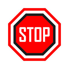 Stop sign Vector illustration - eps 10 Vector