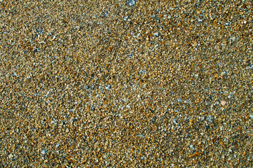 texture of pebbles, gravel and sand