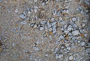 texture of pebbles, gravel and sand