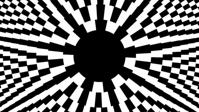 Rotating checkered star in perfect seamless loop (Full HD 1920x1080 30fps).