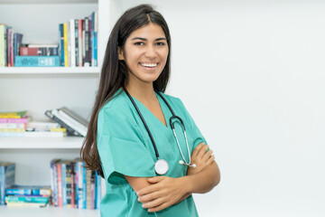 Beautiful south american female nurse or doctor