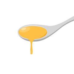 honey and spoon vector. free space for text. wallpaper. background.