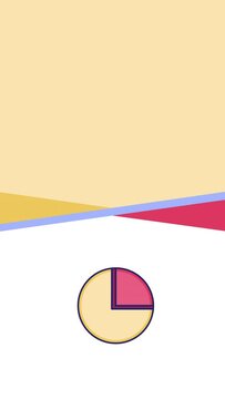 4k vertical video of colorful business pie chart documents or reports.
