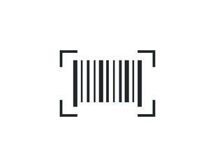 Barcode icon vector illustration. Linear symbol with thin outline. The thickness is edited. Minimalist style. Exclusive quality of execution in material design.