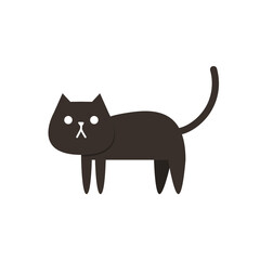 Cat cartoon. cat vector on white background. symbol.