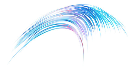 Fluffy bunch of blades of grass or hairs. Smear of dry paint, lines fluttering in the wind.