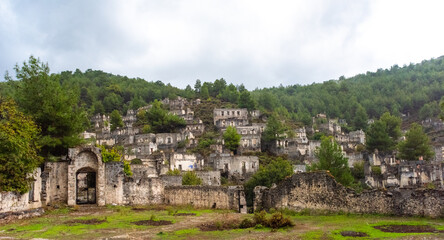 Abandoned old Greek village Kayakoy, Fethiye, Turkey