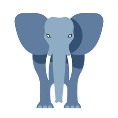 Fototapeta premium elephant - mammal - africa - animal - Icon - frontal