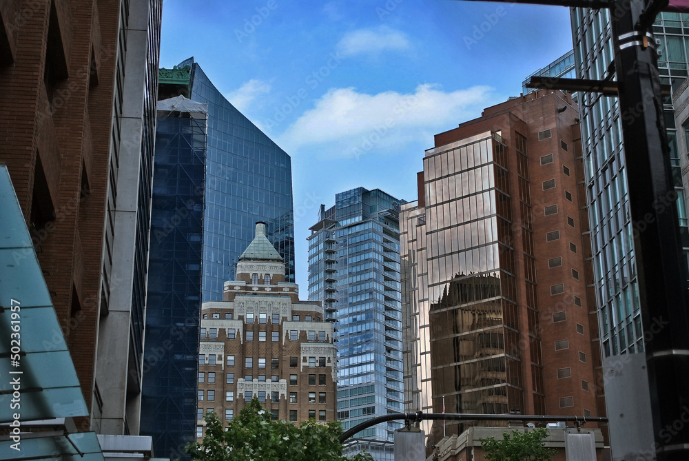 Wall mural Beautiful and modern architecture of Vancouver, Canada