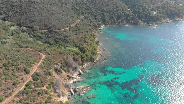 Top view of Ramatuelle France Saint-Tropez