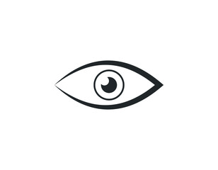 Eye icon vector. Linear style sign for mobile concept and web design. Eye symbol illustration.
