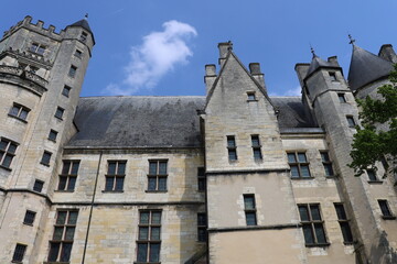 Le palais Jacques Coeur, vue de l'extérieur, ville de Bourges, département du Cher, France