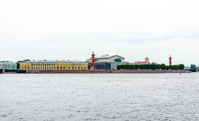 View of the Neva River and Birzhevaya Square