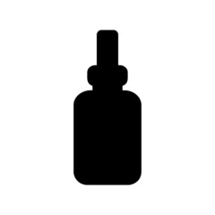 bottle cosmetics silhouette vector isolated icon